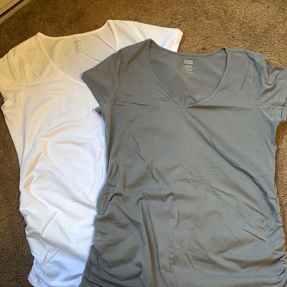 Two maternity tees